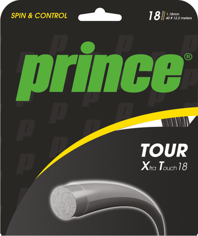 Prince Tour Xtra Touch 18 Tennis String - Sets (Silver or Black) - main image